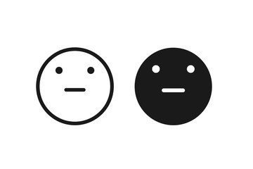 sad face icon vector 