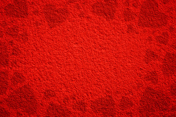 Red Valentines Day background with hearts