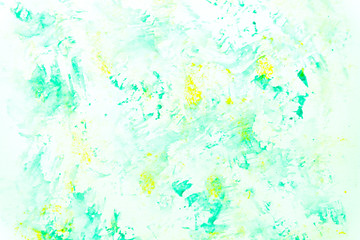 Multi color watercolor on white background.The color splashing in the paper.It is a hand drawn. For text, element for decoration.