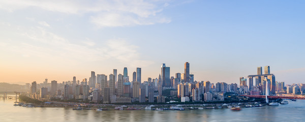 Obraz premium Sunny view of the Yangtze River in Chongqing, China