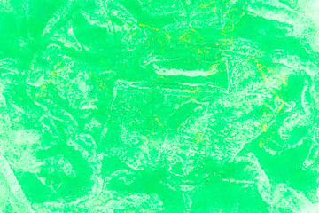 Green watercolor on white background.The color splashing in the paper.It is a hand drawn. For text, element for decoration.
