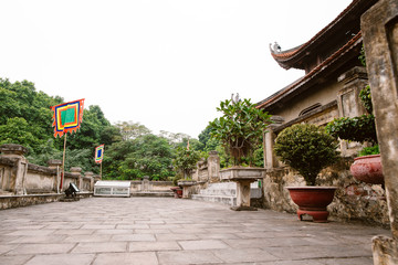 Naklejka premium The top of the North Gate. Hanoi castle.