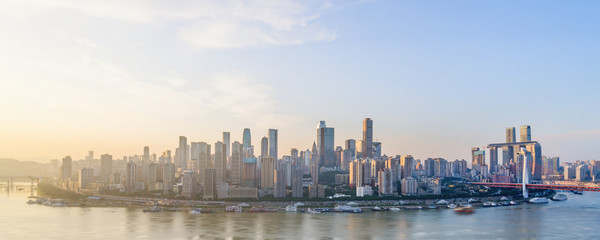 Obraz premium Sunny view of the Yangtze River in Chongqing, China