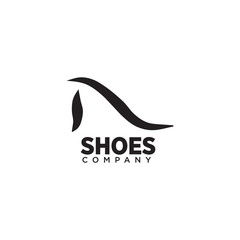 Fototapeta premium Woman shoes logo design vector template