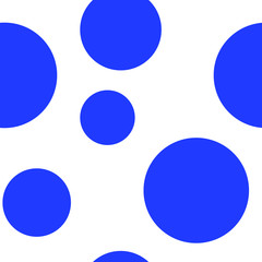  Seamless pattern abstract blue circles balls vector