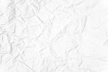 Paper texture Crumpled White.Top view.