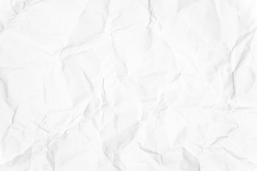 Naklejka premium Paper texture Crumpled White.Top view.