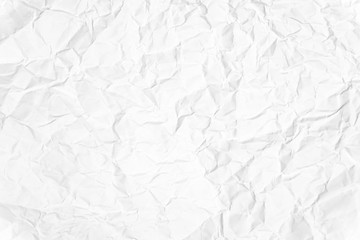 Paper texture Crumpled White.Top view.