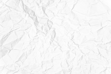 Paper texture Crumpled White.Top view.