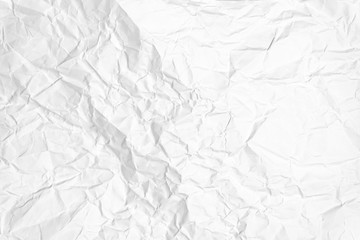 Paper texture Crumpled White.Top view.