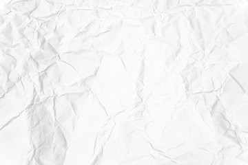 Paper texture Crumpled White.Top view.