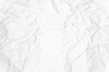 Paper texture Crumpled White.Top view.