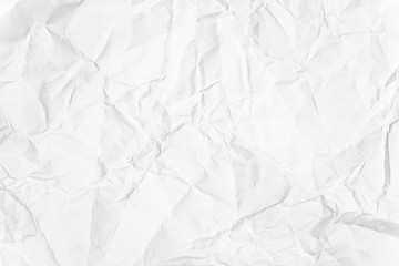 Paper texture Crumpled White.Top view.