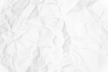 Paper texture Crumpled White.Top view.