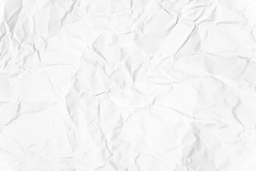 Paper texture Crumpled White.Top view.