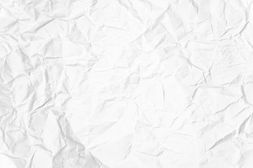 Paper texture Crumpled White.Top view.