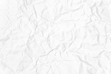 Paper texture Crumpled White.Top view.
