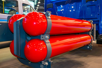 Gasification of transport. Freight transport equipped with gas bottles. Methane as a fuel for the...