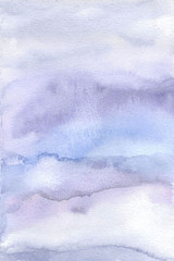 Fototapeta premium soft violet blue abstract hand painting watercolor