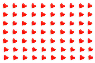 Heart pattern on white blackground ,Valentines day pattern background,background love wedding concept