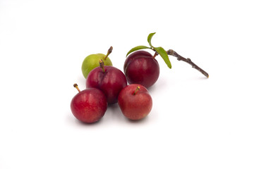 Cherry isolated on white background