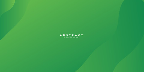 Green abstract background with liquid wave gradient color for presentation design. Suit for business, corporate, institution, conference, party, festive, seminar, and talks.