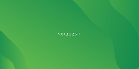 Green abstract background with liquid wave gradient color for presentation design. Suit for business, corporate, institution, conference, party, festive, seminar, and talks.