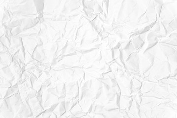 Paper texture Crumpled White.Top view.