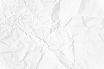 Paper texture Crumpled White.Top view.