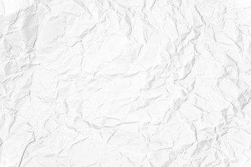 Paper texture Crumpled White.Top view.