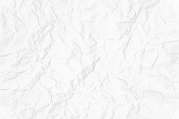 Paper texture Crumpled White.Top view.