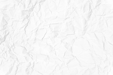 Paper texture Crumpled White.Top view.