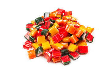 Citrus colorful candies. Jelly sweets,