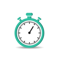 Stopwatch in a flat style. Timer icon. Vector