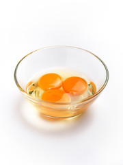 Organic chicken eggs food ingredients concept