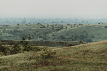 Fototapeta na wymiar View of the hills during summer