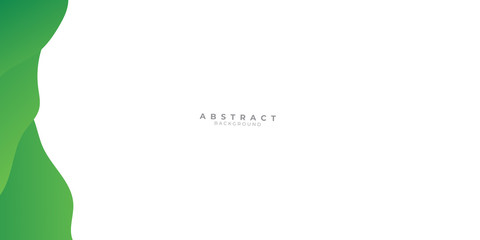 Green abstract background with liquid wave gradient color for presentation design. Suit for business, corporate, institution, conference, party, festive, seminar, and talks.