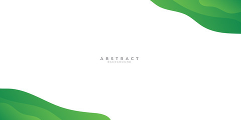 Green abstract background with liquid wave gradient color for presentation design. Suit for business, corporate, institution, conference, party, festive, seminar, and talks.