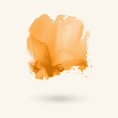 Abstract gold watercolor element for web design. Vector.