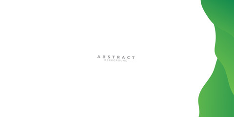 Green abstract background with liquid wave gradient color for presentation design. Suit for business, corporate, institution, conference, party, festive, seminar, and talks.