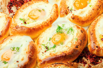 Adjarian Khachapuri with cheese