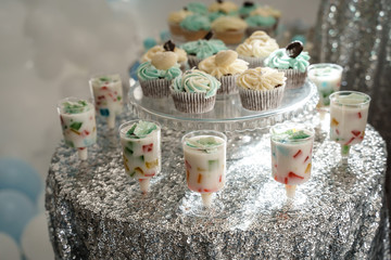 beautiful festive dessert table