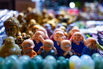 buddhist monks figurines