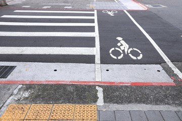 Pedestrian and bicycle crossing