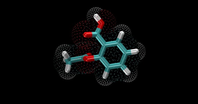 Aspirin, Acetylsalicylic Acid 3d Molecule