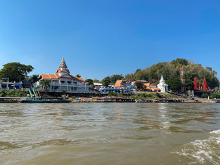 The view of Golden Triangle (Thailand Myanmar and Loas)