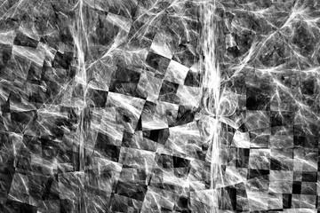 Abstract black-white background, random fractal shapes.Suitable for wallpapers and posters, web, cards, etc.