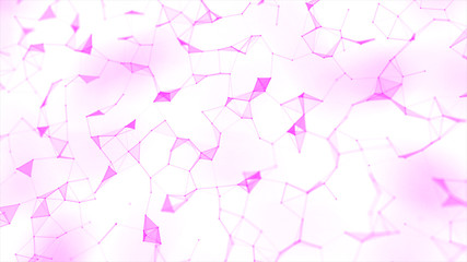 Abstract geometrical futuristic  background with lines and dots