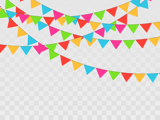 Colorful confetti and balls isolated. Festive background vector. Happy Birthday. Holiday.