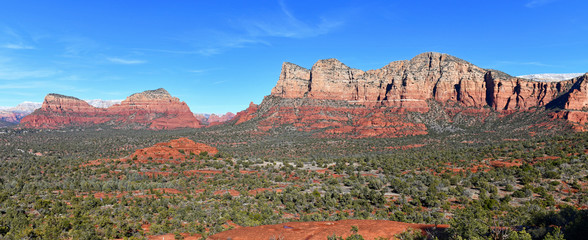 Red rock desert landscape of Sedona, Arizona a spiritual location for retreats and many spa
